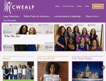 Tablet Screenshot of cwealf.org
